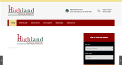 Desktop Screenshot of highlandtitle.com